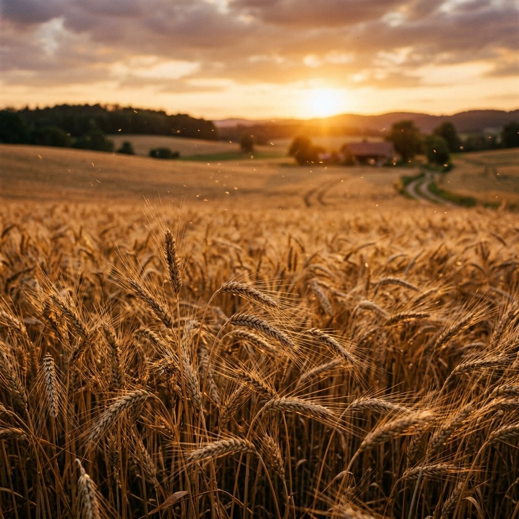 Golden wheat fields
